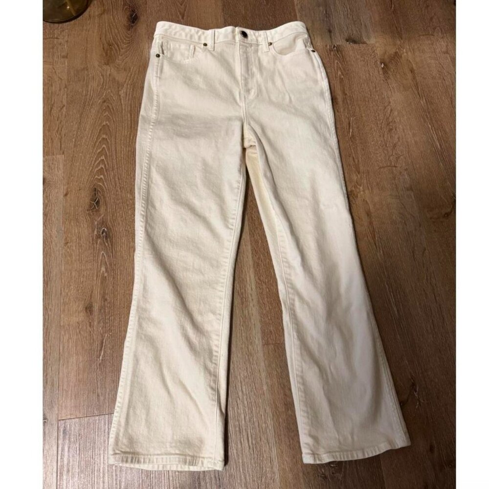 Khaite Benny high-waisted Crop Boot cut flare‎ jeans size 28